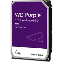 Western Digital Purple , 4 TB, 5400 RPM, 256 MB, 3.5", Serial ATA III