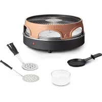 Emerio PO-113255.4, Schwarz, Braun, Rund, Aluminium, 1500 W, 440 mm, 240 mm