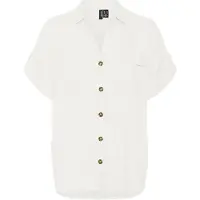 Vero Moda Kurzarmbluse "VMBUMPY S/S SHIRT WVN GA NOOS" Viskose, regular fit