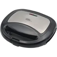 Elta Edelstahl Sandwichtoaster, ST-102, Edelstahl/Schwarz