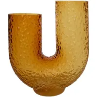AYTM Vase Arura, bernstein, Höhe 40 cm, Breite 34 cm, Glas