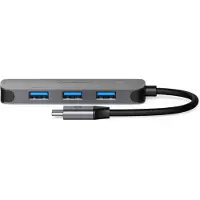Nedis CCGB64220GY01 USB-Hub 1x USB-C 4x USB-A Buchse 4-Port USB 3.2 Gen 1 5 Gbps