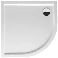 Riho Davos Viertelkreis-Duschwanne, Ablauf 90mm, mit Füße und Schürze, weiß glänzend, D002020005, Ausführung: 1000x1000x45/25mm