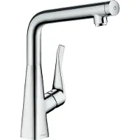 Hansgrohe Metris Spültischmischer Select Schwenkauslauf Chrom