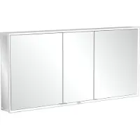 Villeroy & Boch My View Now Aufputz-Spiegelschrank, 3 Türen, mit integrierter Beleuchtung, mit Sensordimmer, 1600x750x168mm, A4551600
