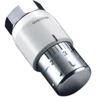 Oventrop Thermostat Uni SH 7-28 GrC, m Nullstellung, weiß/verchromt