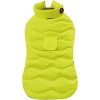 Croci Eco Leaves Yellow Hundejacke, Rückengröße 45 cm, ökologisch hergestellt au