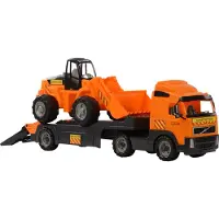 Polesie Volvo LKW-Tieflader mit Schaufellader
