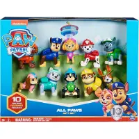 Ryhmä Hau PAW Patrol – Action Pups Geschenkset mit 10 Hundefiguren zum Sammeln, alle Hauptcharaktere in Uniform mit Werkzeug, für Kinder ab 3 Jahren., 3 Jahr(e), Mehrfarbig