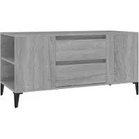The Living Store TV-Schrank Grau Sonoma 102x44,5x50 cm Holzwerkstoff