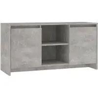 The Living Store TV-Schrank Betongrau 102x37,5x52,5 cm Holzwerkstoff
