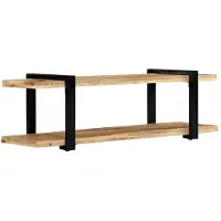 The Living Store TV-Schrank 130 x 40 x 40 cm Massivholz Mango