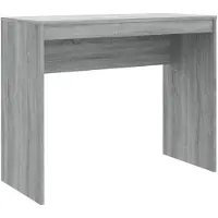 The Living Store Schreibtisch Grau Sonoma 90x40x72 cm Holzwerkstoff