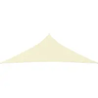 The Living Store Sonnensegel Oxford-Gewebe Dreieckig 4x4x5,8 m Creme