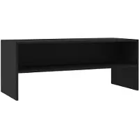 The Living Store TV-Schrank Schwarz 100x40x40 cm Holzwerkstoff