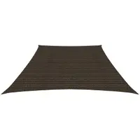 The Living Store Sonnensegel 160 g/m² Braun 3/4x2 m HDPE