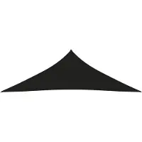 The Living Store Sonnensegel Oxford-Gewebe Dreieckig 5x5x6 m Schwarz