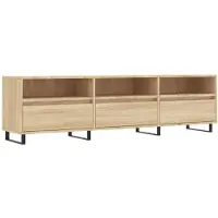 The Living Store TV-Schrank Sonoma-Eiche 150x30x44,5 cm Holzwerkstoff