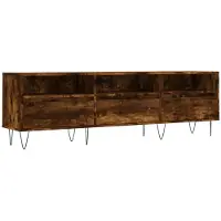 The Living Store TV-Schrank Räuchereiche 150x30x44,5 cm Holzwerkstoff