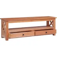 The Living Store TV-Schrank 120 x 30 x 40 cm Massivholz Mahagoni