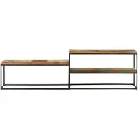 The Living Store TV-Schrank 180x30x50 cm Recyceltes Massivholz