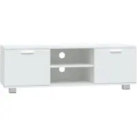 The Living Store TV-Schrank Weiß 120x40,5x35 cm Holzwerkstoff