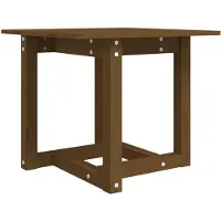 The Living Store Couchtisch Honigbraun 50x50x45 cm Massivholz Kiefer