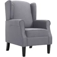 The Living Store Sessel Dunkelgrau Stoff
