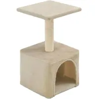 The Living Store Katzen-Kratzbaum Sisal 55 cm Beige