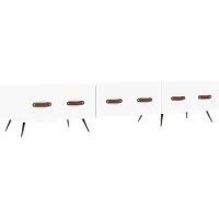 The Living Store TV-Schrank Weiß 150x36x30 cm Holzwerkstoff