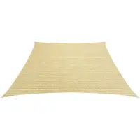 The Living Store Sonnensegel 160 g/m² Beige 4/5x4 m HDPE
