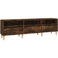 The Living Store TV-Schrank Räuchereiche 150x30x44,5 cm Holzwerkstoff