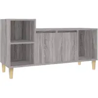 The Living Store TV-Schrank Grau Sonoma 100x35x55 cm Holzwerkstoff