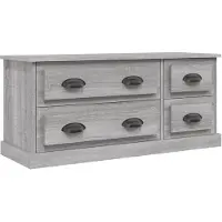 The Living Store TV-Schrank Grau Sonoma 100x35,5x45 cm Holzwerkstoff