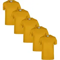 James & nicholson Basic T-Shirt Man 150 JN797 Gr. 3XL gold-yellow