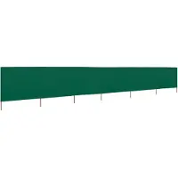 The Living Store 6-teiliges Windschutzgewebe 800 x 120 cm Grün