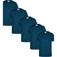 James & nicholson Basic T-Shirt Man 150 JN797 Gr. 3XL petrol