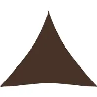 The Living Store Sonnensegel Oxford-Gewebe Dreieckig 3,6x3,6x3,6 m Braun