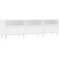 The Living Store TV-Schrank Weiß 150x30x44,5 cm Holzwerkstoff