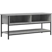 The Living Store TV-Schrank Grau Sonoma 100x35x45 cm Holzwerkstoff