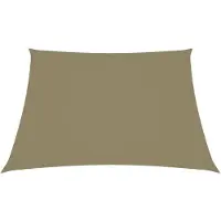 The Living Store Sonnensegel Oxford-Gewebe Quadratisch 4,5x4,5 m Beige