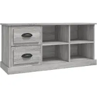 The Living Store TV-Schrank Grau Sonoma 102x35,5x47,5 cm Holzwerkstoff