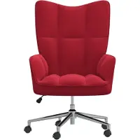 The Living Store Relaxsessel Weinrot Samt