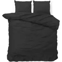 Royal Textile Sleeptime Satin Point Schwarz 240 x 220 cm