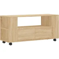 The Living Store TV-Schrank Sonoma-Eiche 102x34,5x43 cm Holzwerkstoff