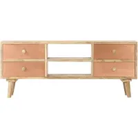 The Living Store TV-Schrank 110×30×45 cm Mango Massivholz