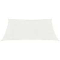 The Living Store Sonnensegel 160 g/m² Weiß 3,5x4,5 m HDPE