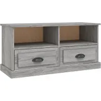 The Living Store TV-Schrank Grau Sonoma 93x35,5x45 cm Holzwerkstoff