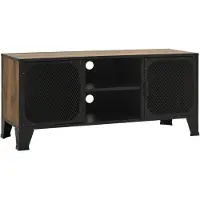 The Living Store TV-Schrank Rustikales Braun 105x36x47 cm Metall und MDF