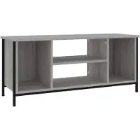 The Living Store TV-Schrank Grau Sonoma 102x35x45 cm Holzwerkstoff